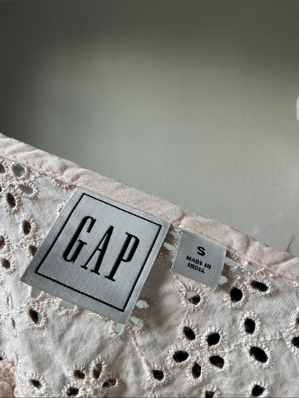 GAP White Eyelet Cotton Camisole